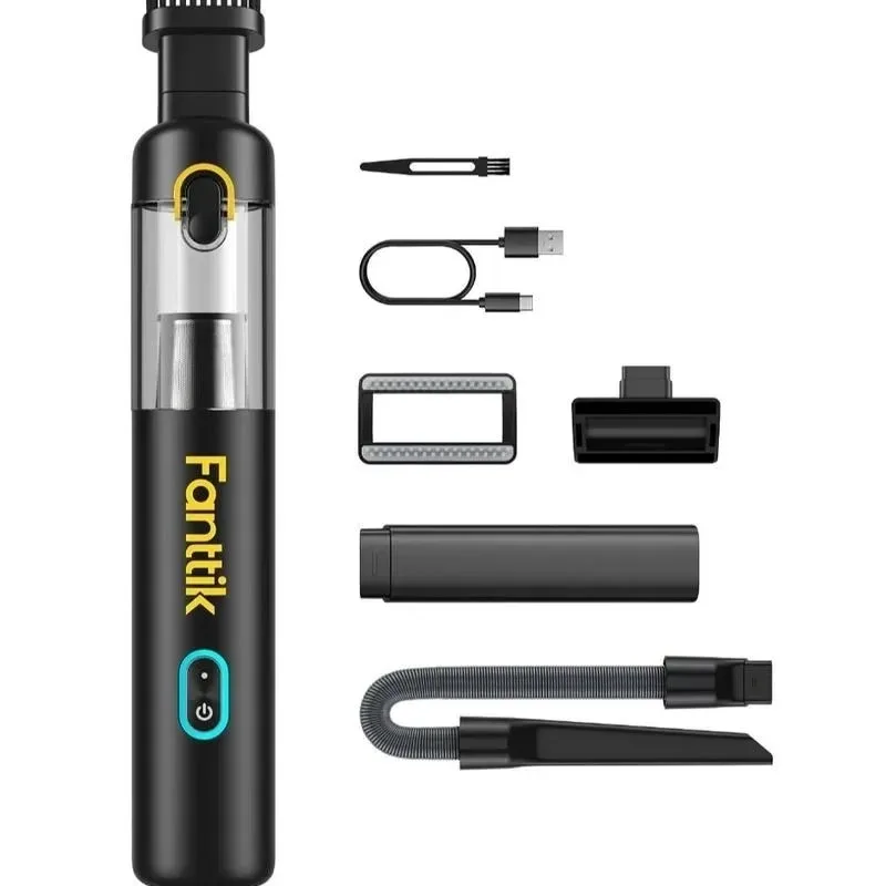 12000Pa/30AW, RobustClean Mini Vacuum with Flexible Hose and Pet Brush,Slim V8 Mate Cordless Car Vacuum High Power, Image