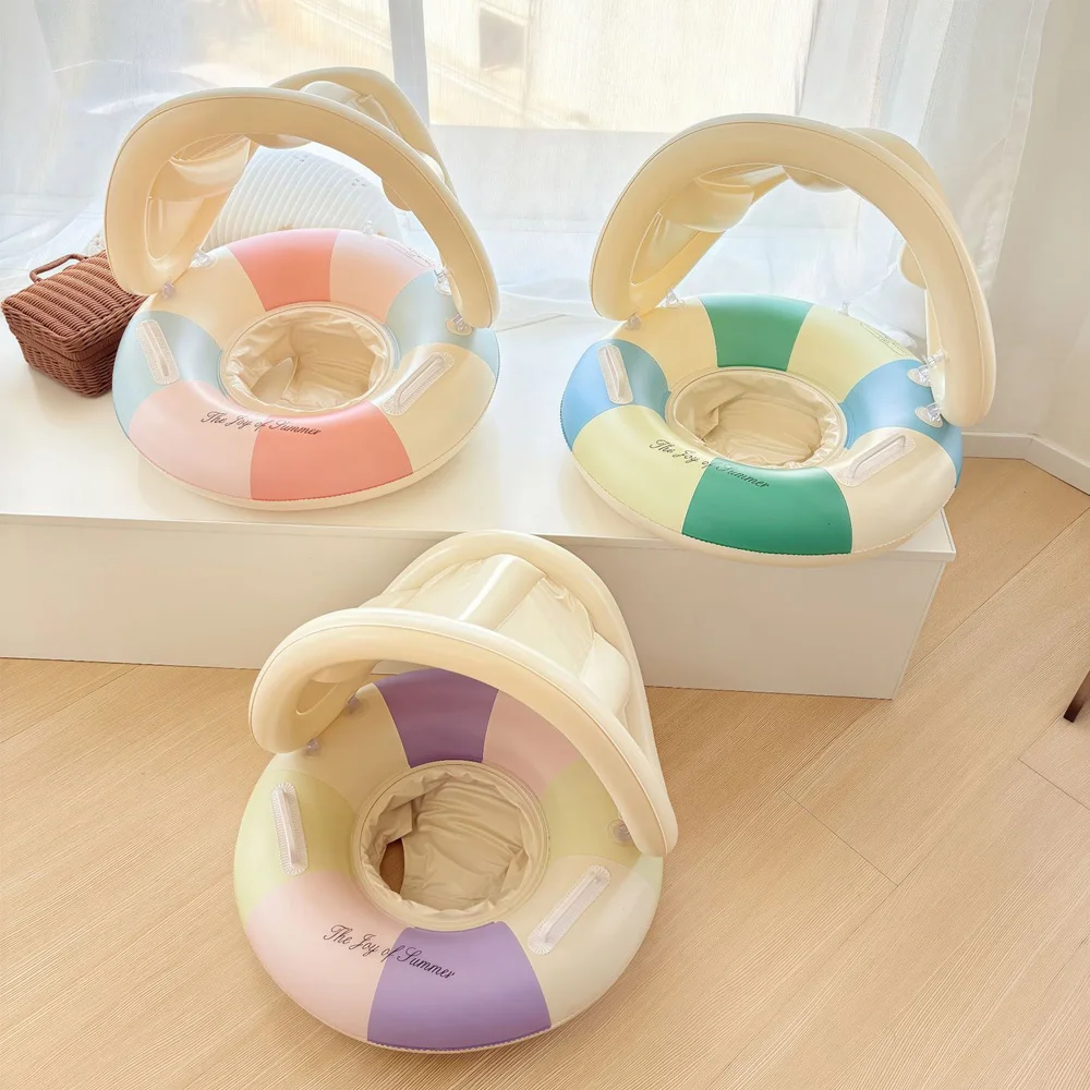 Rooxin Aufblasbarer Poolschwimmer, Schwimmsitzring, Schwimmzubehör, Schwimmringrohr für Wassersport, Schwimmkreis, Schwimmschwimmer ﻿ ﻿ ﻿ Image