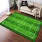 Non-slip Floor Mat, Football Court Pattern Carpet, Suitable For Bedroom Living Room Bathroom Office Home Decoration