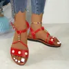 Schuhe für Frauen Sommer Elegante Frauen Plattform Keile Wohnungen Plus Größe 36-43 Schnalle