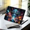 2 Stück 15,07 x 10,82 Zoll Technologie Laptop-Aufkleber PVC selbstklebende ästhetische Spielaufkleber für Tablet PC wasserdichte Laptop-Skins