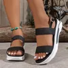 Neue Frauen Schuhe Plus Größe Plattform Keil Sandalen frauen Closed Toe Casual Römischen Sandalen