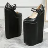Crossdresser Stilettos Cosplay Einzigartige Lolita Round Toe Schuhe Damen 30cm Ultra High Heels Plattform Wedges Goth Punk Pumps
