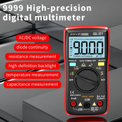 ZOYI ZT-111 Digital-Multimeter Transistor Tester Kondensator True-RMS Tester Automotive Elektrische Kapazität Meter Temperatur Diode