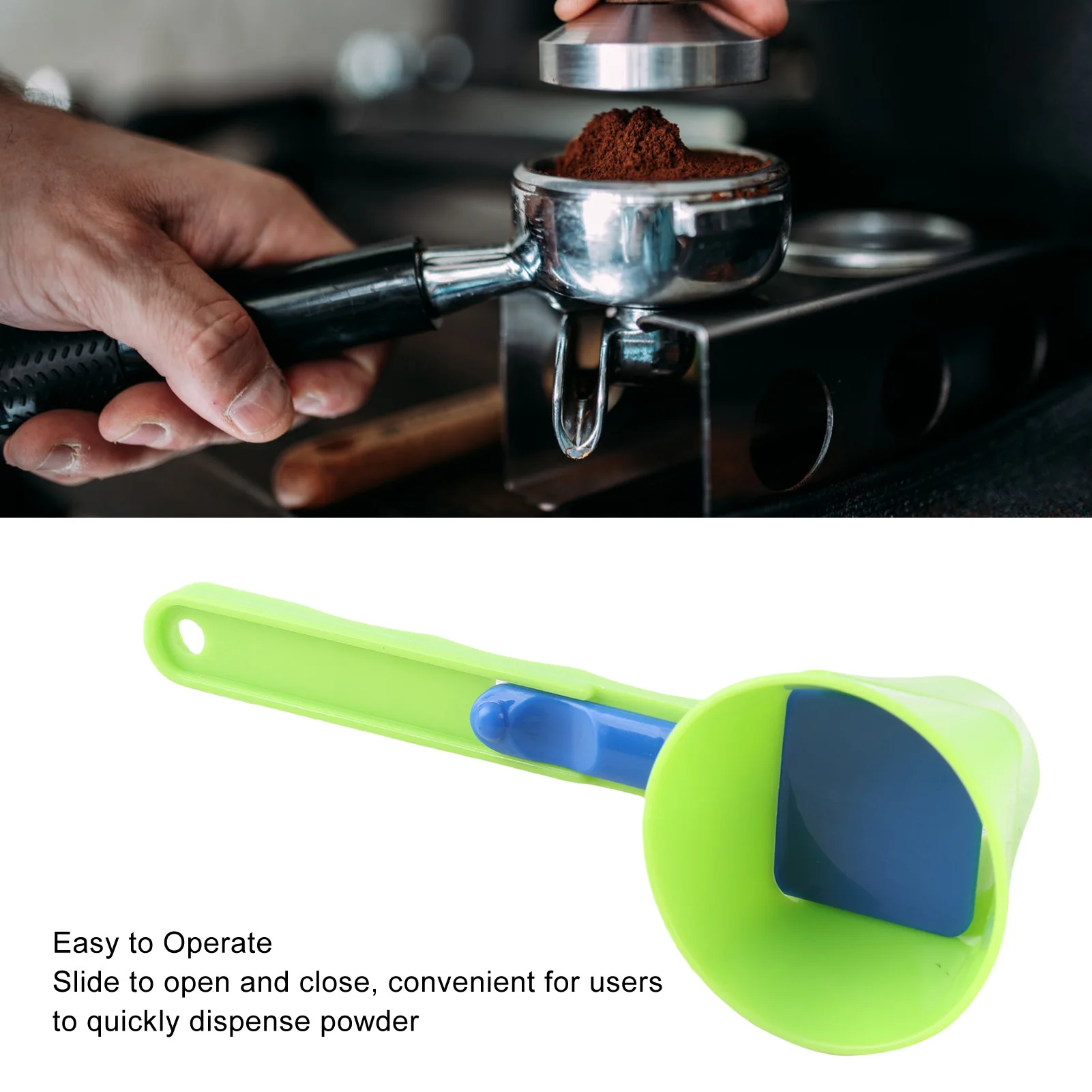 Schiebelöffel für Proteinpulver, Schiebelöffel für Proteinpulver, wiederverwendbarer, spülmaschinenfester Kaffeeschaufel aus Kunststoff Image