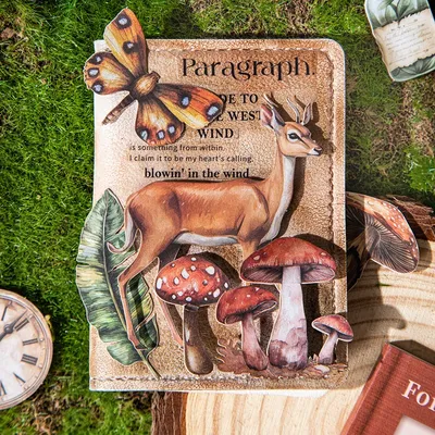 25 teile/paket Aufkleber Wald Reise Thema Aufkleber Serie Tier Schule Garten Landschaftsbau Harte Karte Supplies135*93mm Image