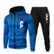 2025 Set di abbigliamento sportivo da uomo, cardigan sportivo casual con cerniera, set di abbigliamento sportivo multifunzionale da jogging all