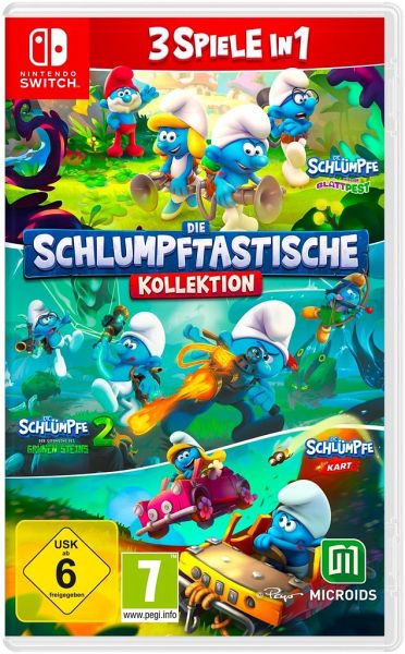 Die Schlumpftastische Kollektion - 3 Spiele in 1 (Nintendo Switch) - Microids / astragon Entertainment