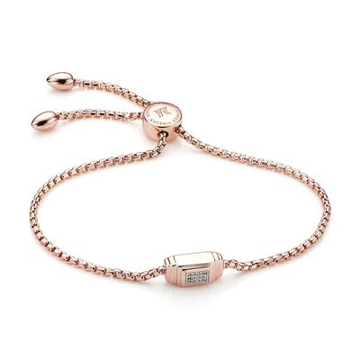 Rose Gold Baja Deco Diamond Bracelet Diamond