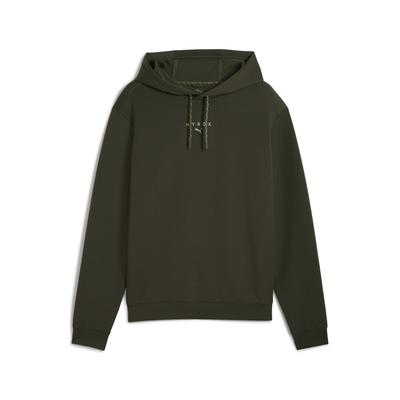 Sweatshirt PUMA "PUMA x HYROX CLOUDSPUN Hoodie Herren", Herren, Gr. S, grün (schwarz olive grün), Obermaterial: 78% Polyester, 16% Lyocell, 6% Elasthan, normal, Langarm, Sweatshirts Image