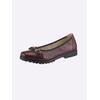 Slipper CAPRICE, Damen, Gr. 39, rot (bordeaux), Glattleder, Lackleder, sportlich, Schuhe