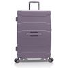 Hartschalen-Trolley HEYS "ReNew, verschiedene Größen und Farben", Gr. B/H/T: 43cm x 65,5cm x 27,7cm 81 l, lila (amethyst), Kunststoff, clean, matt, casual,Basic, Koffer, Koffer Reisegepäck herausnehmbares Innenfutter Volumenerweiterung