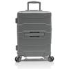 Hartschalen-Trolley HEYS "ReNew, verschiedene Größen und Farben", Gr. B/H/T: 35cm x 50,5cm x 23,3cm 47 l, grau (charcoal), Kunststoff, clean, matt, casual,Basic, Koffer, Koffer Reisegepäck herausnehmbares Innenfutter Volumenerweiterung