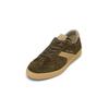 Sneaker MARC O'POLO "aus softem Veloursleder", Herren, Gr. 42, schwarz mossy olive, schwarz cashmere, Obermaterial: 100% Leder (Rind), unifarben, Schuhe