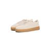 Plateausneaker TOMMY HILFIGER "MODERN COURT SNEAKER SUEDE", Damen, Gr. 41, beige, Veloursleder, unifarben, sportlich, Schuhe, Freizeitschuh, Halbschuh, Schnürer mit weich gepolstertem Schaftrand