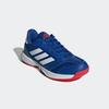 Hallenschuh ADIDAS PERFORMANCE, Gr. 45, royal blau, cloud weiß, pure ruby, Textil, Synthetik, sportlich, Schuhe
