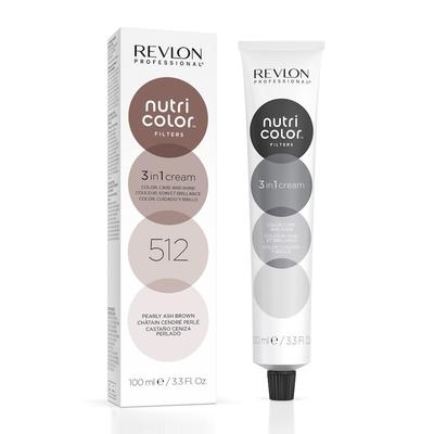 Revlon Professional Nutri Color 3 in 1 Haarfarbe 512 - HELLBRAUN ASCH IRISÉ 100 ml Schwarz Damen Image