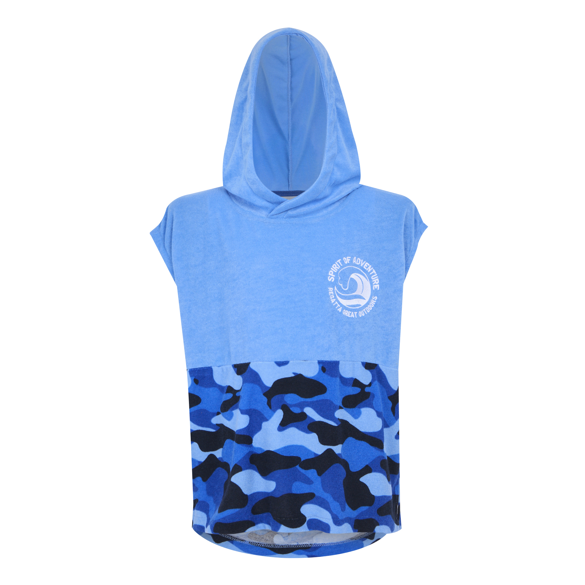 Regatta Kids Unisex Childrens/kids II Camo Hooded Towel (elysium Blue) - Light Blue - Size 3-5Y | Regatta Sale | Discount Designer Brands