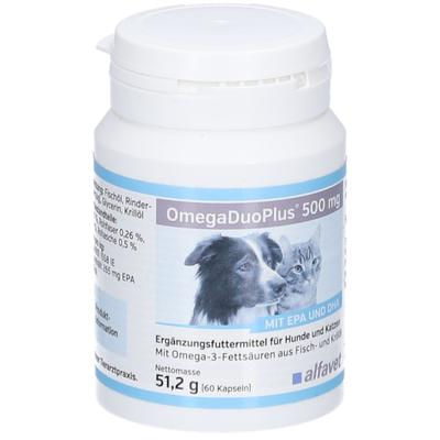 Omega DUO Plus 500 mg Erg.Futterm.Kps.f.Hund/Katze 60 St Kapseln Image