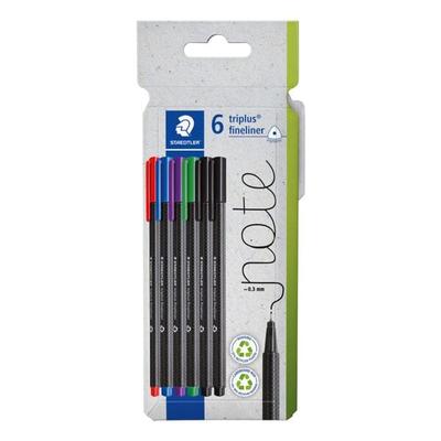 Staedtler Fineliner »triplus® 334 farbig sortiert 5 Farben« 0,3 mm 6 Stück Image