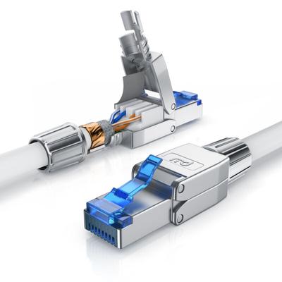 Primewire - Patchkabel cat 8 - Gigabit Ethernet lan Kabel - 40 Gbit/s - s/ftp pimf Schirmung Image