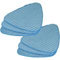 6x panno compatibile con Dirt Devil Factory M3330 scopa a vapore - microfibra, bianco / blu - Vhbw