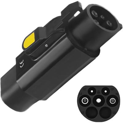 EV-Adapter Typ 2 auf Typ 1, EV-Ladekabeladapter mit Clip, 32 A Typ 2 (IEC 62196) Stecker auf Typ 1 Image