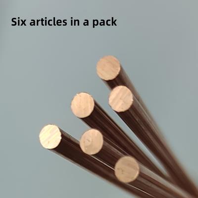 TEMU Red Copper Rod Solid Copper Rod Hard Diameter 3mm*length 300mm Set Of 20pcs Set Of 14pcs Pack Of 6pcs Set T2 Materials For Shank Materials, Seat Cushions, Metal Crafts And Metalworking Crafts Image