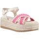 Hush Puppies Jemma Espadrille Polyurethane Womens Fuchsia Sandals - Pink - Size UK 3 | Hush Puppies Sale | Discount Designer Brands