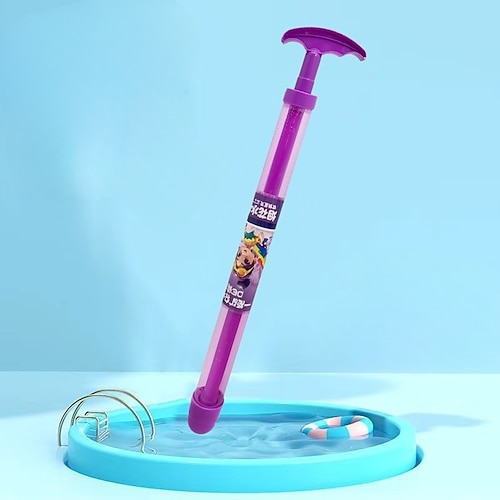 Feuerwerks-Wasserpistole mit Rückzieh-Soaker-Blaster, Sommer-Strand-Wasserspielzeug für Kinder und Erwachsene, lustige Wasserschlacht-Sprühpistole für draußen Image