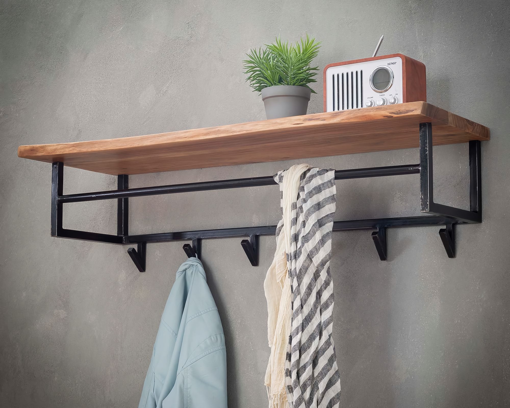 designline »Edge« Massivholz Garderobe I Image