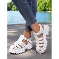 sandali gladiatore marroni da donna con plateau – scarpe aperte con punta arrotondata e stampa coccodrillo retrò per donna, perfette per avventure all'aria aperta, festival e stile weekend