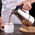 4/6/9 tazze Moka Pot Macchina per caffè Tazze per caffè espresso Macchine per caffè Latte Caffettiera Piano cottura Moka Caffettiera