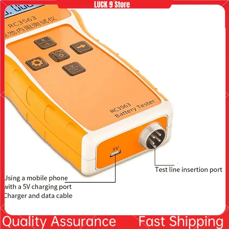 RC3563 Batterie-Innenwiderstandsmesser 18650, hochpräzises Spannungs-Lithium-Batterie-Innenwiderstandsmessgerät, einfach zu bedienen Image