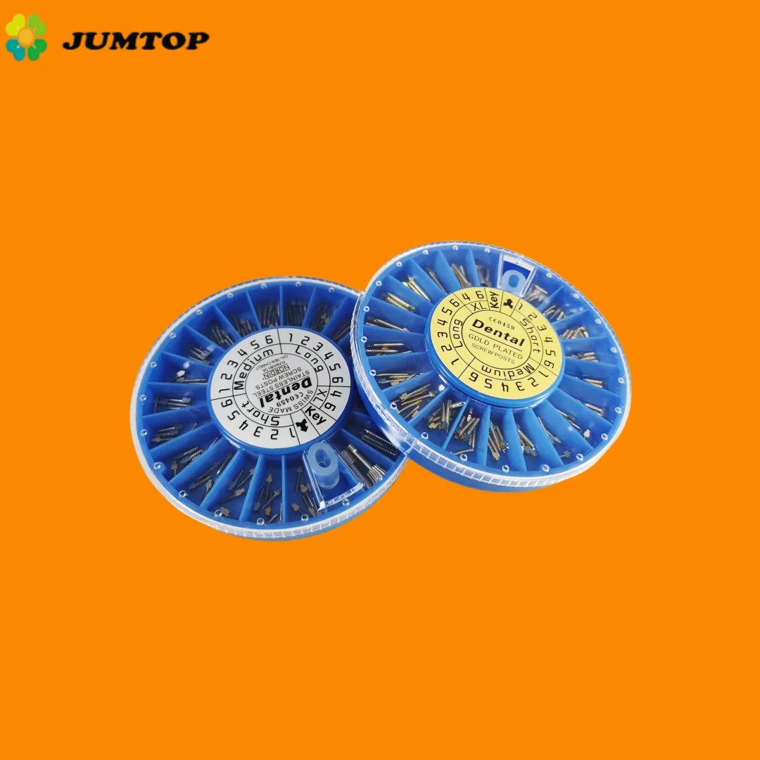 120 Stück zahnärztliche endodontische Faserpfosten | Konische Wurzelkanalstifte mit Schraube (Quarzfaser) zur Zahnrestaurierung Image