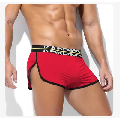 Lose Herren-Freizeitshorts, Jugend, Eisseide, elastisch, schnell trocknend, kühles Gefühl, Aro-Hose, atmungsaktiv, für Zuhause, Schlaf, Pyjama, männlicher Boxershorts Image