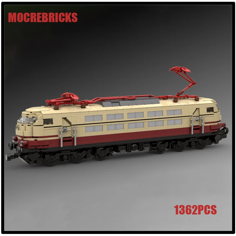 Urban Railway Motor Train Series 8 Wide BR103 Lokomotive MOC Bausteine Montagemodell Kinderpuzzle Ziegel Spielzeug Weihnachtsgeschenke Image