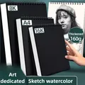 30 fogli 8K 16K bobina quaderno per schizzi rilegato a spirale A4 A5 A6 carta da disegno spessa