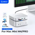 ORICO Mac Mini M4 Docking Staffa USB3.0 HUB Docking Station Scheda SD/TF Multi-Porta USB C HUB per Mac Mini M4/M4 Pro