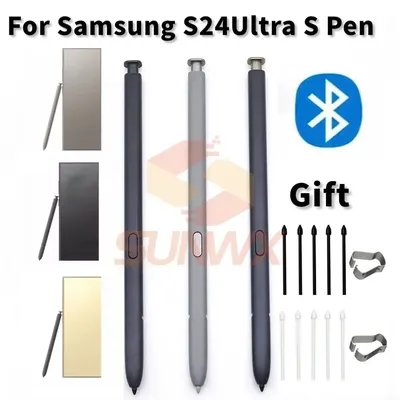 Stylus For Samsung Galaxy S24 Ultra SM-928B/W/U Touch Screen Stylus S Pen Pencil With Bluetooth Function Support Air Command