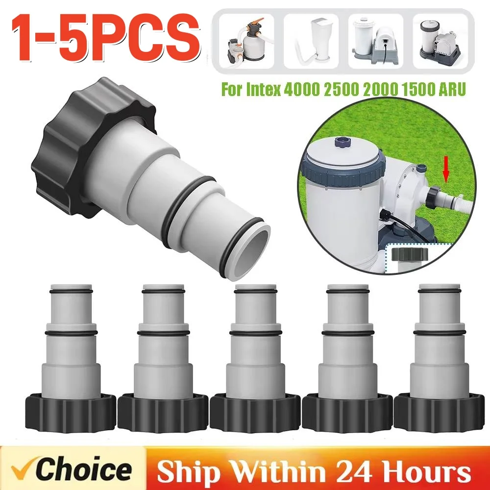 Schwimmbad-Rohrschlauchhalter für Intex 4000 2500 2000 1500 ARU-Pumpschlauchadapter mit Gewindeanschluss, oberirdischer Poolfilter Image