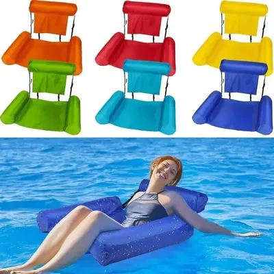 New Inflatable Mattresses Water Swimming Pool Accessories Hammock Lounge Chairs Pool Float Water Sports Toys Float Mat Pool Toys