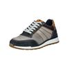 Sneaker BULLBOXER "Bullboxer Sneaker Leder", Herren, Gr. 41, navy, grau, Leder, casual, Schuhe