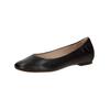 Ballerina CAPRICE "Caprice Ballerinas Leder", Damen, Gr. 37,5, schwarz, Leder, casual, Schuhe