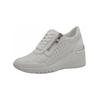 Sneaker MARCO TOZZI "Marco Tozzi Sneaker Leder/Synthetik", Damen, Gr. 39, weiß, Leder, Synthetik, casual, Schuhe