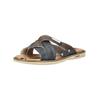 Pantolette MUSTANG SHOES "Mustang Shoes Pantoletten Lederimitat", Herren, Gr. 45, blau (navy), Lederimitat, casual, Schuhe