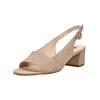 Riemchensandale HÖGL "Högl Sandalen Veloursleder", Damen, Gr. 39, grau (taupe), Veloursleder, casual, Schuhe