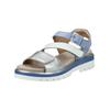 Riemchensandale ARA "Ara Sandalen Leder", Damen, Gr. 41, blau, Leder, casual, Schuhe