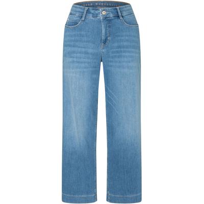 Weite Jeans MAC "DREAM culotte", Damen, Gr. 36, N-Gr, commercial summer blau, Denim/Jeans, Obermaterial: 75% Baumwolle, 12% Modal, 9% Polyester, 4% Elasthan, unifarben, casual, regular fit 7/8-Länge, Jeans, im Five-Pocket Style Image