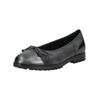 Ballerina GABOR "Gabor Ballerinas Leder", Damen, Gr. 38, grau (dunkelgrau), Leder, casual, Schuhe